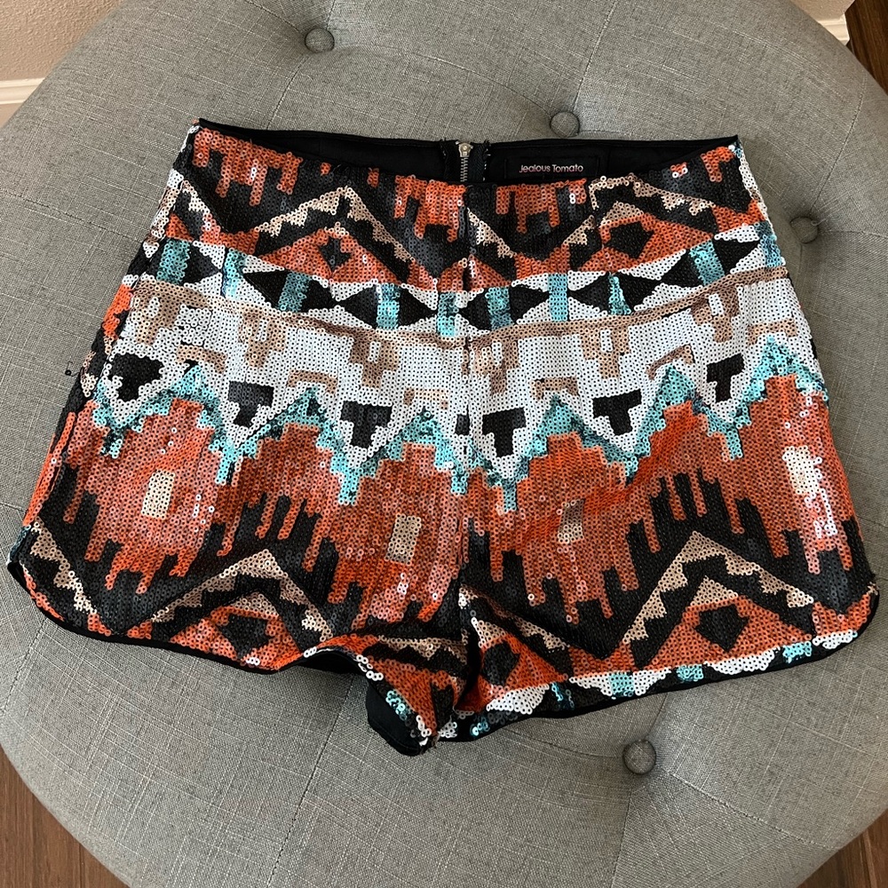 Jealous Tomato- Sequin shorts size M